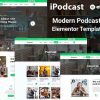 iPodcast Modern Podcast Elementor Template Kit