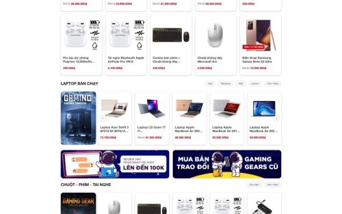 Mẫu Web Công Nghệ 03