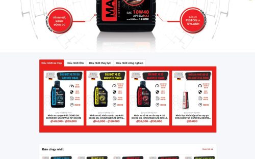 Mẫu Web Dầu Nhớt 01